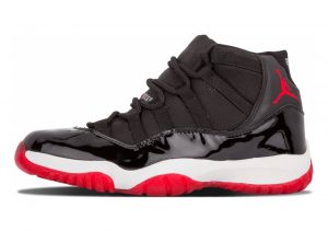 Air Jordan 11 Retro Black, Varsity Red-white