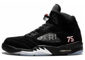 Air Jordan 5 Retro Black, Challenge Red-white