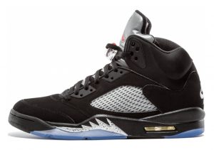 Air Jordan 5 Retro Black, University Blue-white