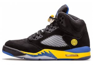 Air Jordan 5 Retro Black, Varsity Royal-varsity Maize