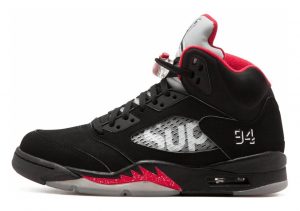 Air Jordan 5 Retro black, white-varsity red