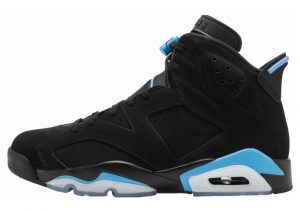 Air Jordan 6 Black, University Blue