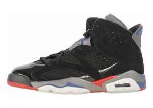 Air Jordan 6 black, varsity red-true blue-light graphite