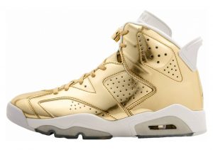 Air Jordan 6 metallic gold, white