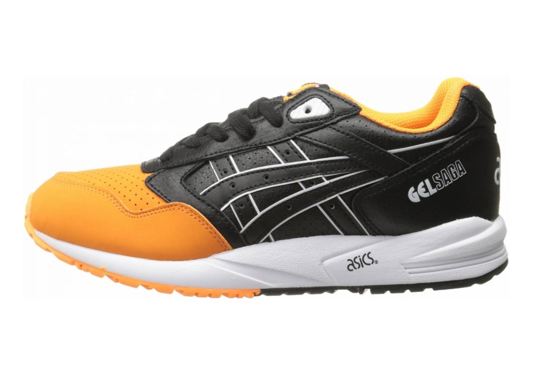 Asics tiger gel saga black gold best sale