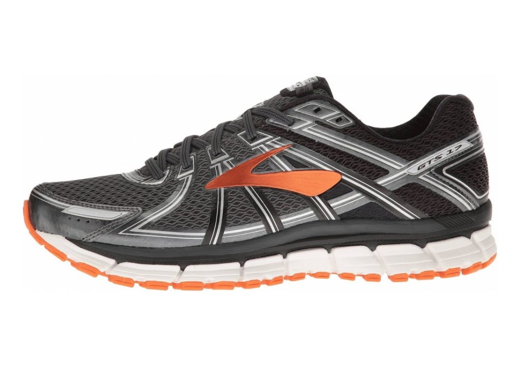 Brooks Adrenaline GTS 17 Black/Anthracite/Red Orange