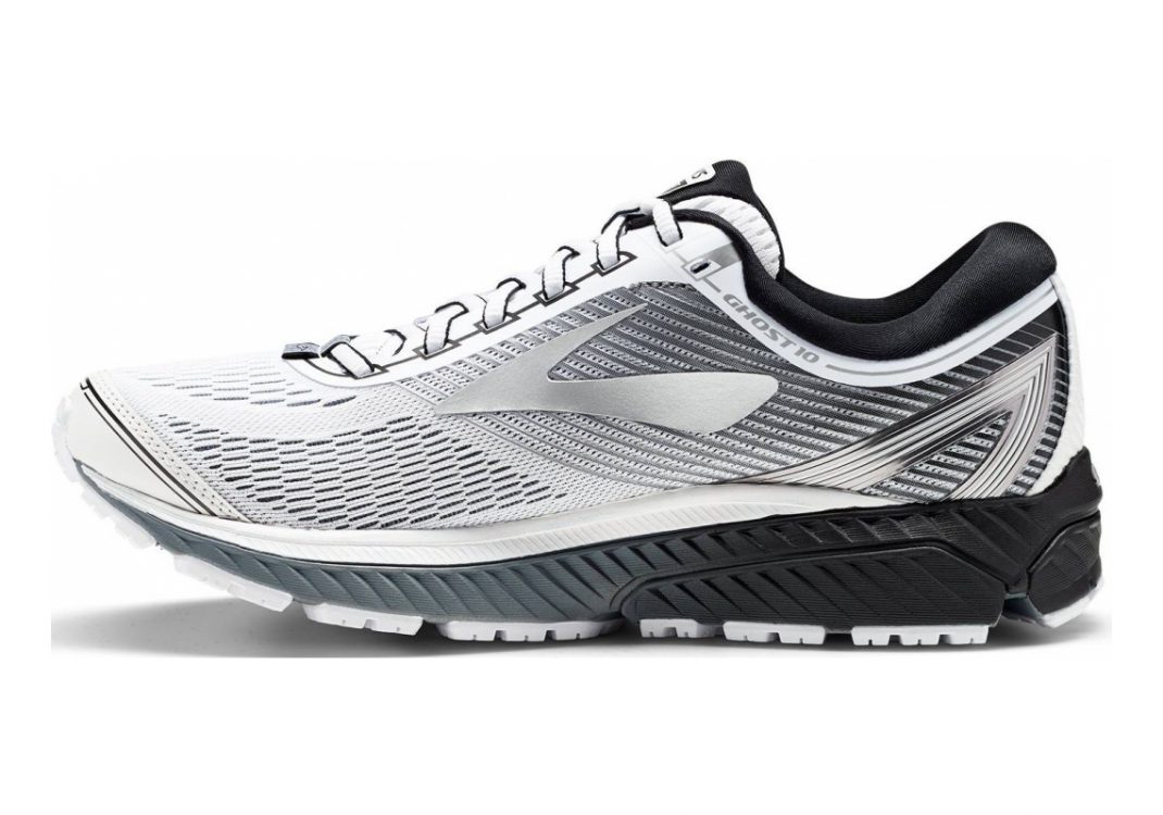 Brooks Ghost 10 White/Silver/Black