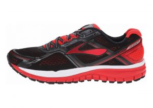 Brooks Ghost 8 Nero (Black/Highriskred/Silver)