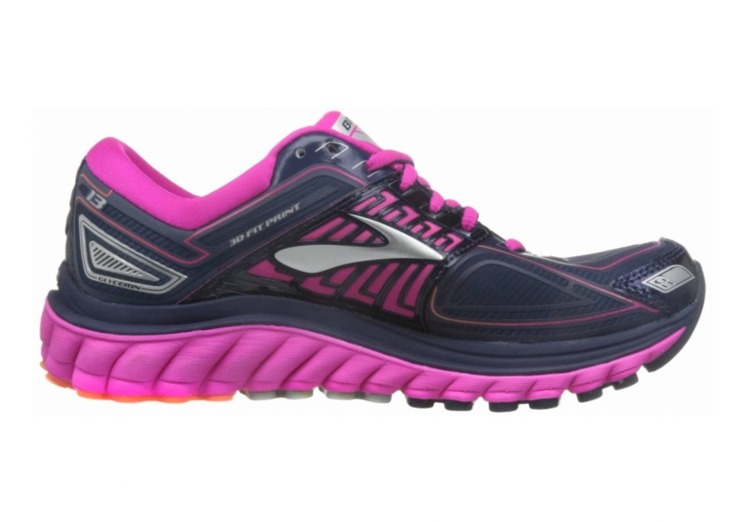 Brooks Glycerin 13 dunkelblau - rosa - silber