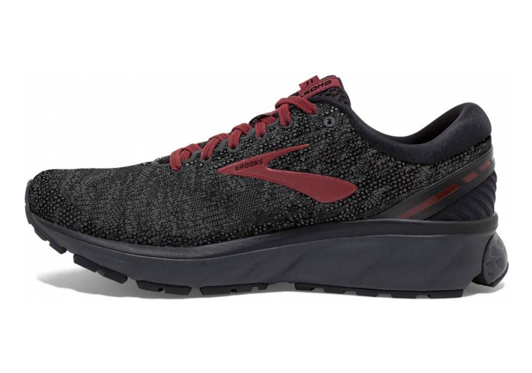 Brooks Ghost 11 Black/White/Merlot