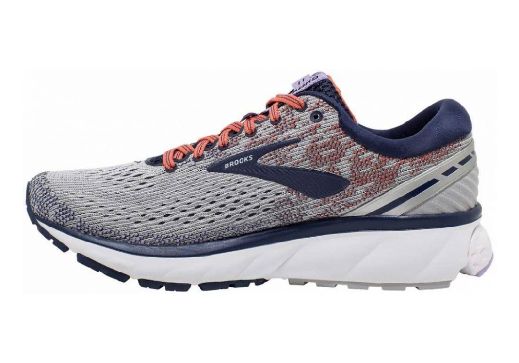 Brooks Ghost 11 Grey (Grey/Blue/Coral 005)