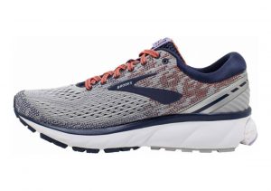 Brooks Ghost 11 Grey (Grey/Blue/Coral 005)