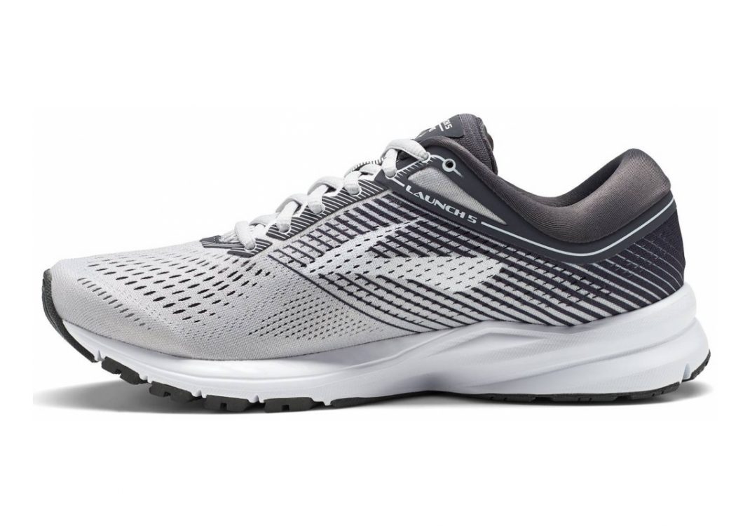 Brooks Launch 5 Grey/Ebony/White