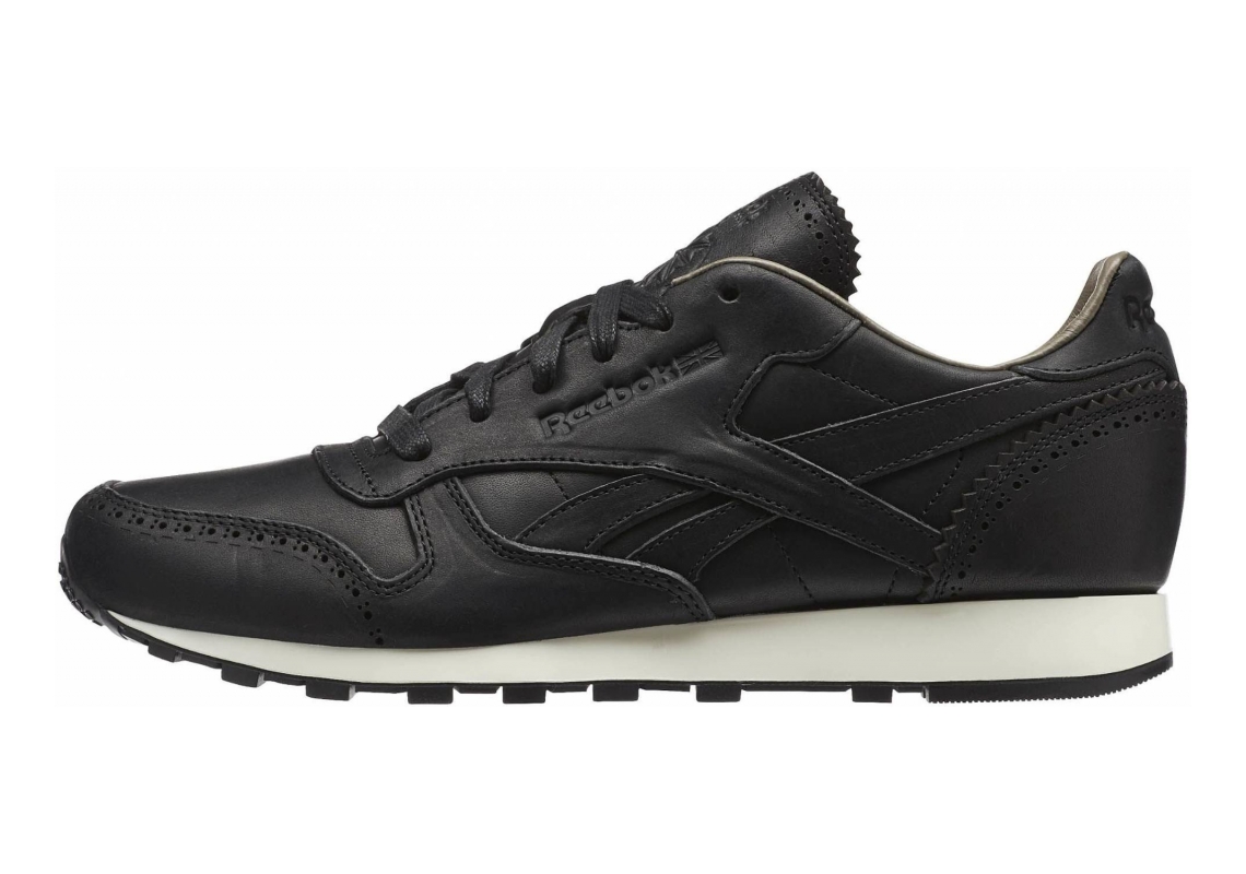 reebok classic leather lux horween black