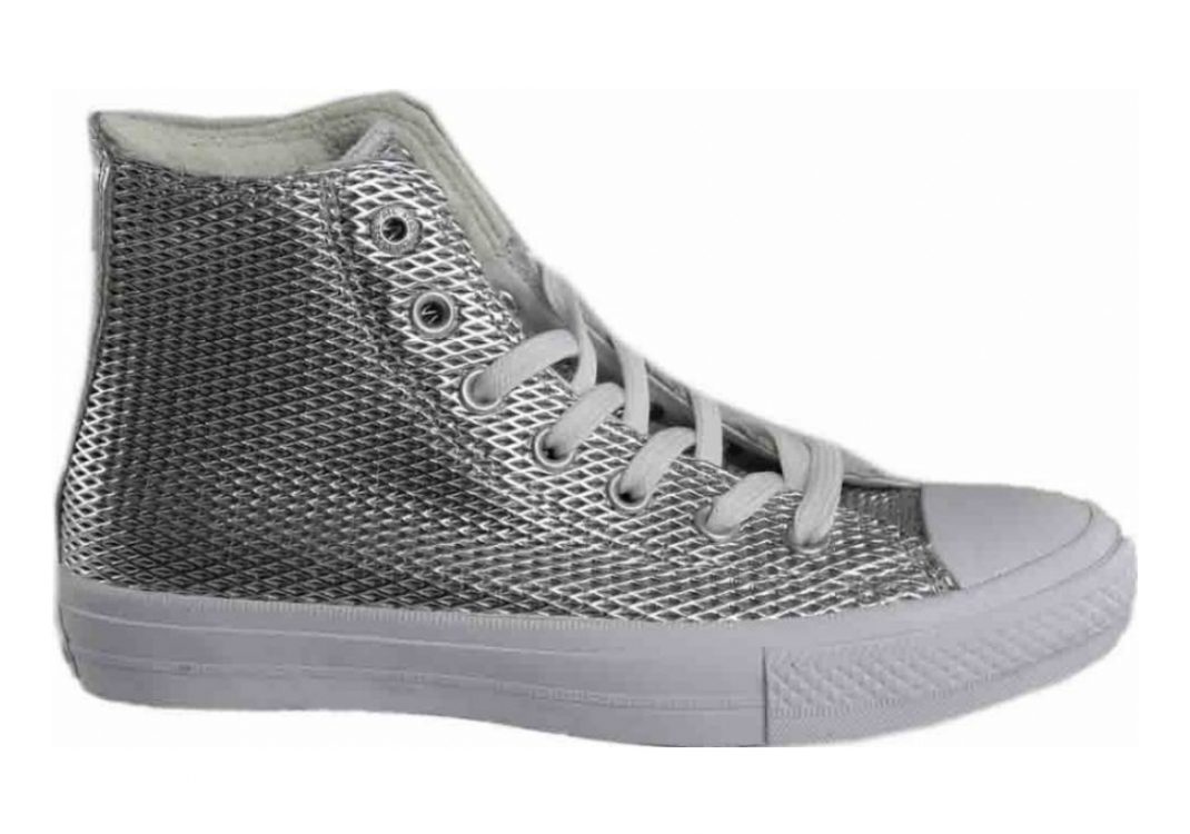Converse Chuck II High Top Silver