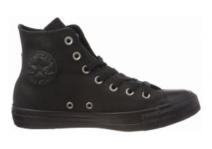 Converse Chuck Taylor All Star Leather High Top Black (Black/Black/Black 001)