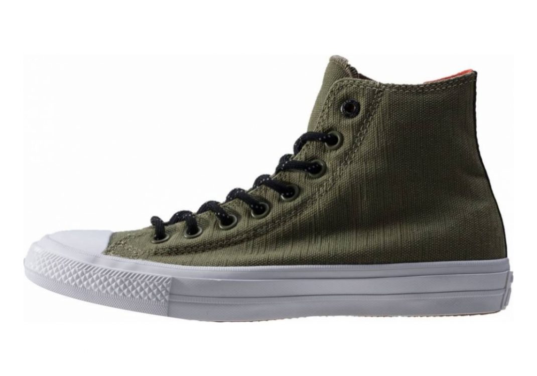 Converse Chuck II High Top Fatigue Green/Signal Red