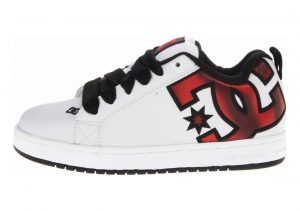 DC Court Graffik SE Bianco (White/Red/Print)