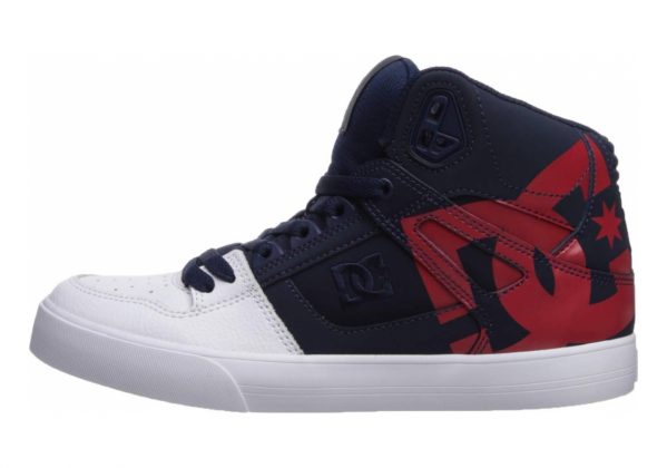 DC Pure High-Top  Navy/Red