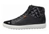 Ecco Soft 7 High Top Black/Black/Powder (Black/Black/Powder58658)