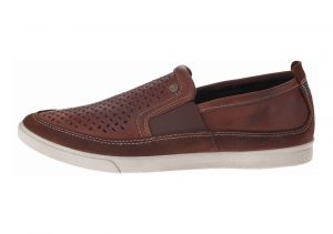 Ecco Collin Perf Slip On Bison/Cognac