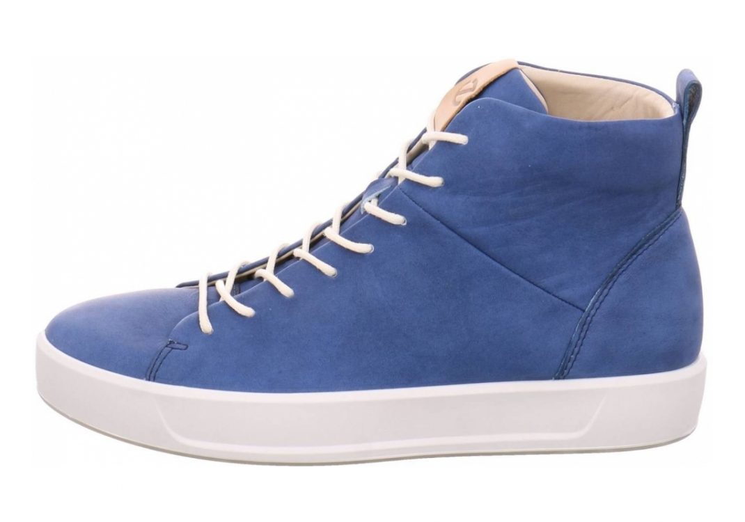 Ecco Soft 8 High Top Indigo Powder