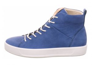 Ecco Soft 8 High Top Indigo Powder