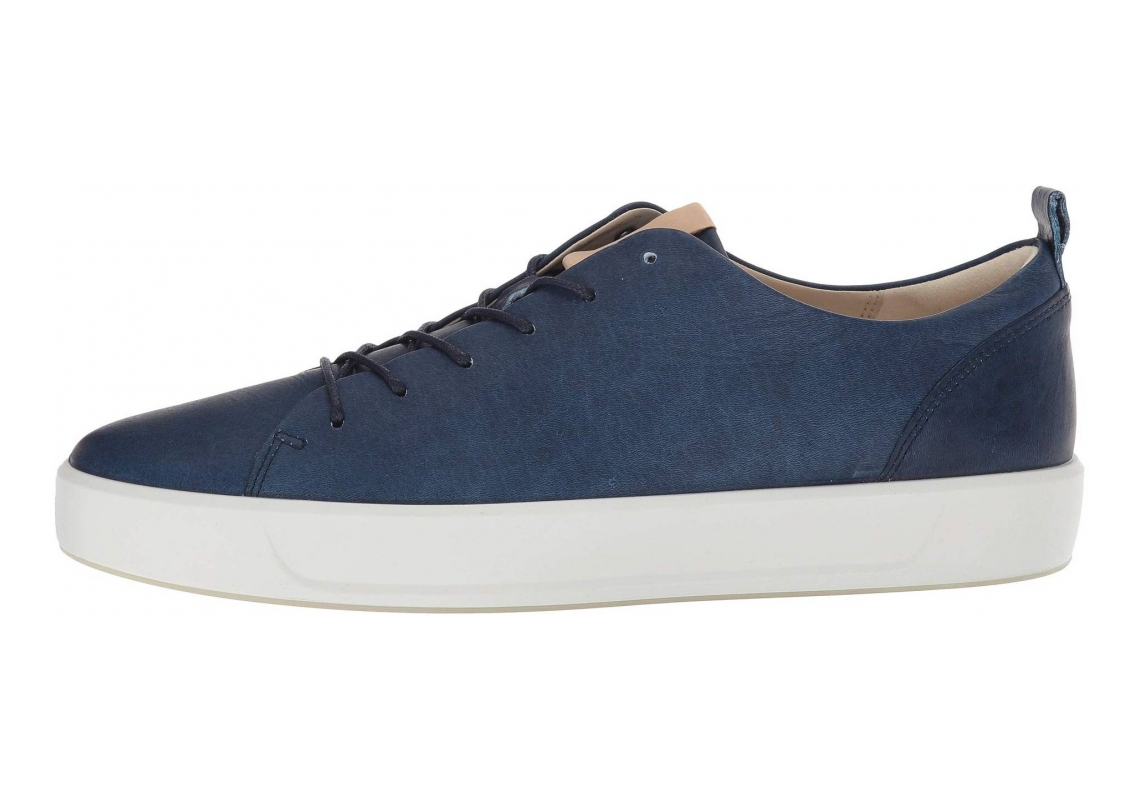 Ecco soft 8 mens blue on sale