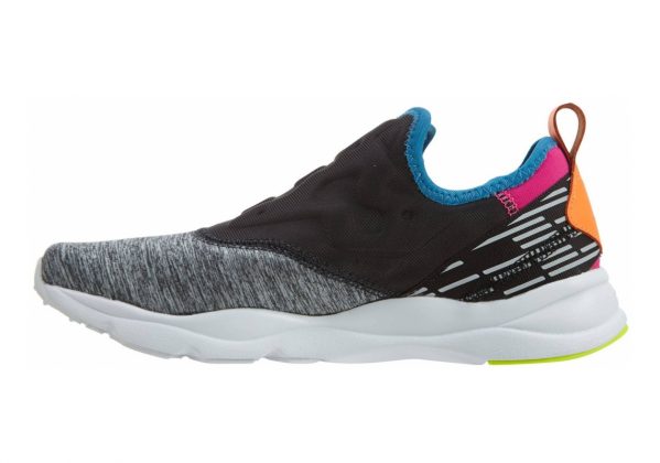 Reebok Furylite Slip-On Lux Coal / Blue-pink-peach-yellow