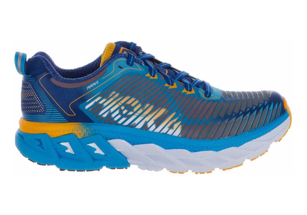 Hoka One One Arahi Dresden Blue / Gold Fusion
