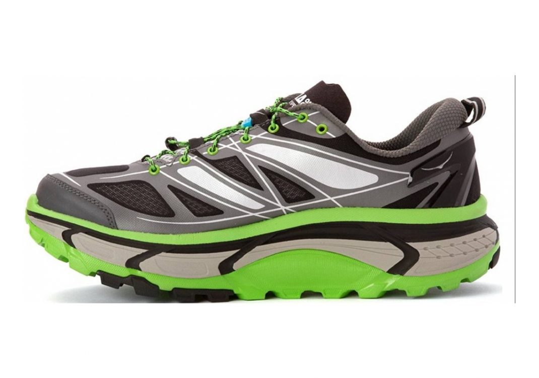 Hoka One One Mafate Speed Grey / Green Flash