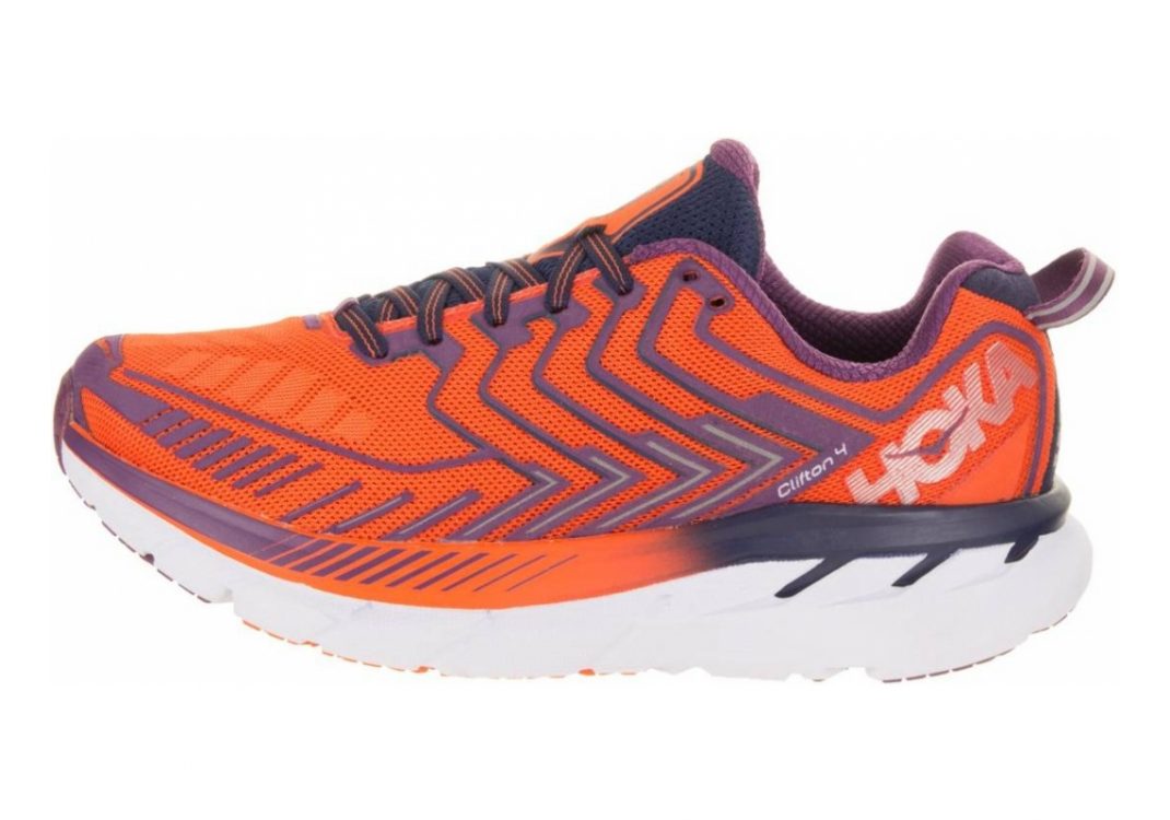 Hoka One One Clifton 4 Red Orange/Peacoat