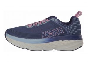 Hoka One One Bondi 6 Mood Indigo Dusty Pink