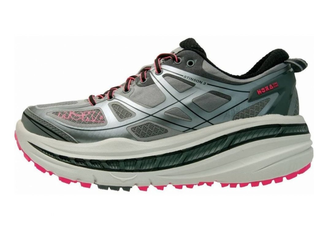 Hoka One One Stinson 3 ATR Grey/Neon Pink