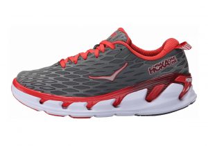 Hoka One One Vanquish 2 Grey / Poppy Red