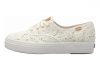 Keds Triple Embroidered Crochet Beige