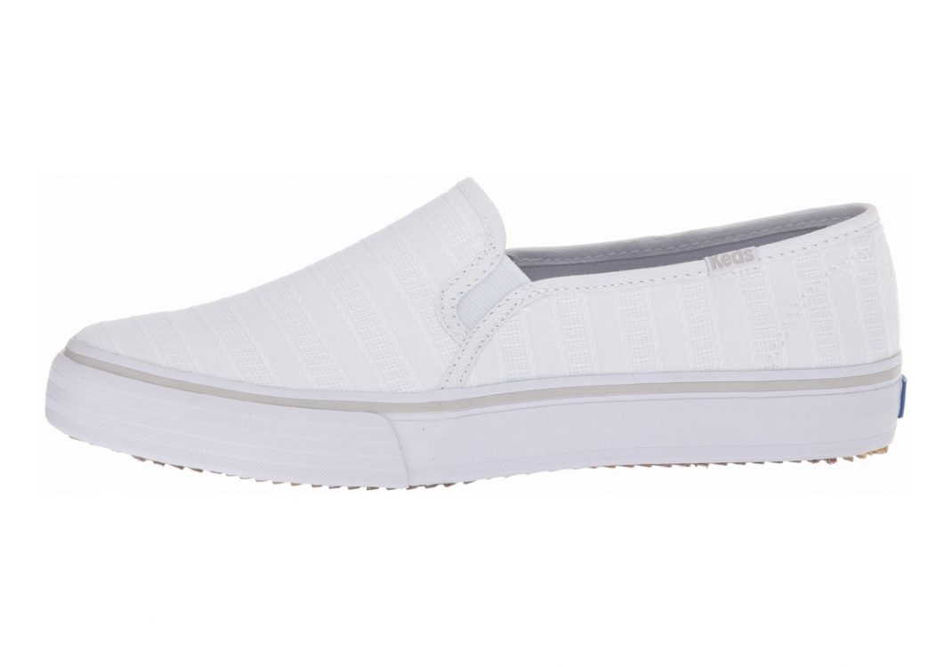 Keds Double Decker Eyelet Stripe White