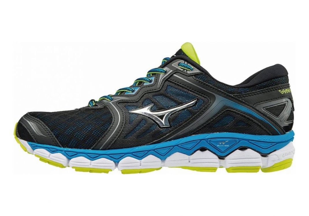 Mizuno Wave Sky Black / Blue / Yellow