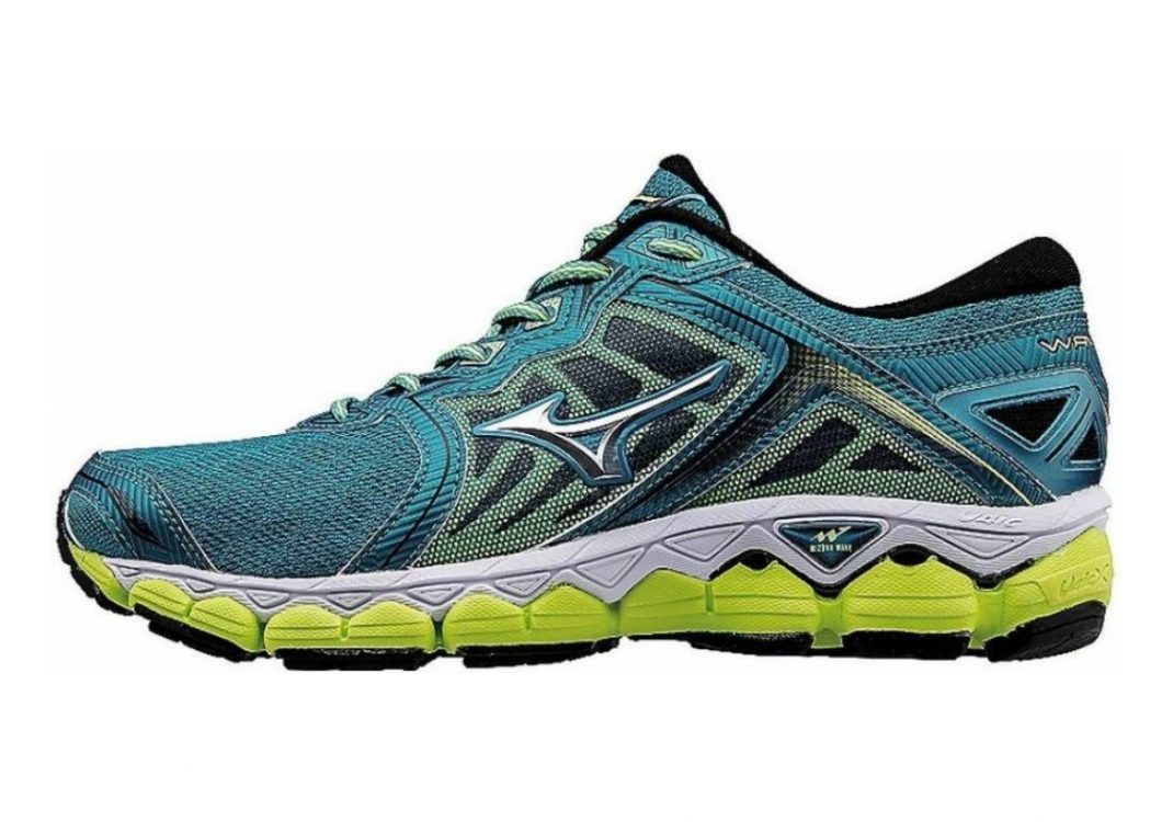 Mizuno Wave Sky Tile Blue / Silver / Soft Yellow
