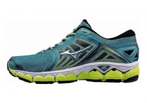 Mizuno Wave Sky Tile Blue / Silver / Soft Yellow