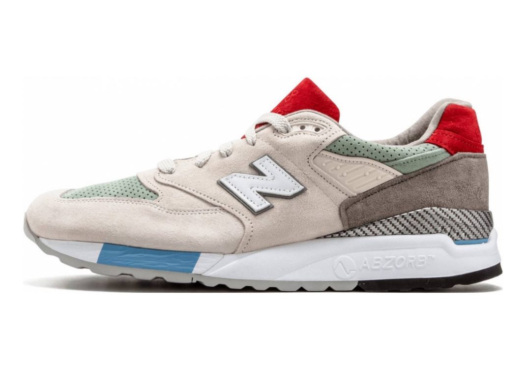 New Balance 998 Beige/Red/Green