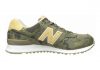 New Balance 574 Camo Green with Yellow