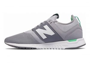 New Balance 247 Sport Silver Mink with Vivid Jade
