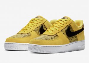 Nike Air Force 1 Low Yellow Snakeskin