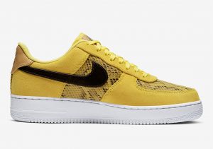 Nike Air Force 1 Low Yellow Snakeskin