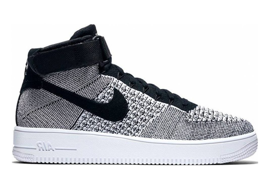Nike Air Force 1 Ultra Flyknit Mid BLACK / WHITE