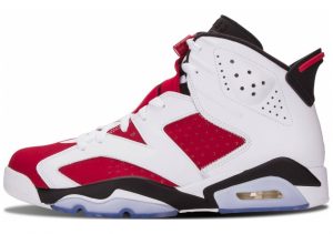 Air Jordan 6 White, Carmine-black