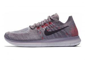 Nike Free RN Flyknit 2017 Taupe Grey/Port Wine-solar Red