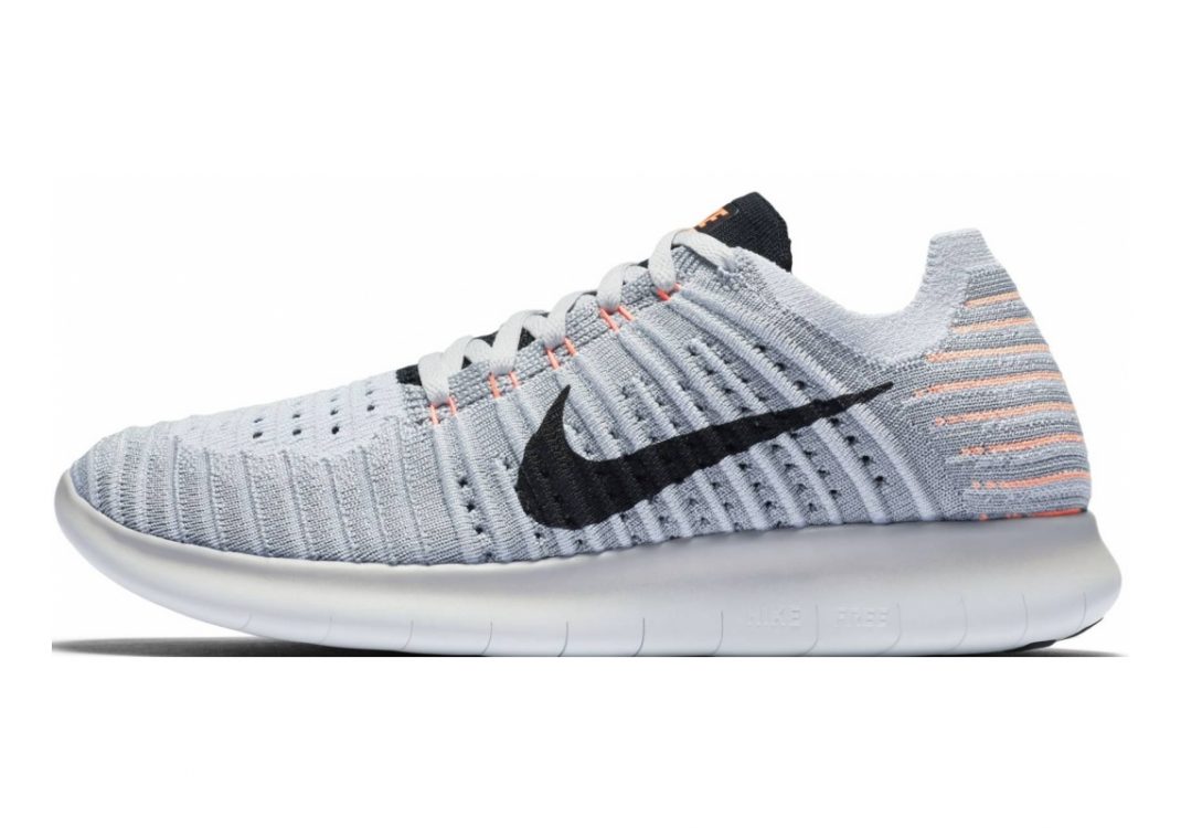 Nike Free RN Flyknit Grau (Wlf Gry/Black-brt Mng-pr Pltnm)