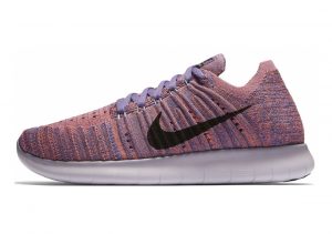 Nike Free RN Flyknit Pink (Prpl Erth/Blk-brt Mng-hypr Trq 504)